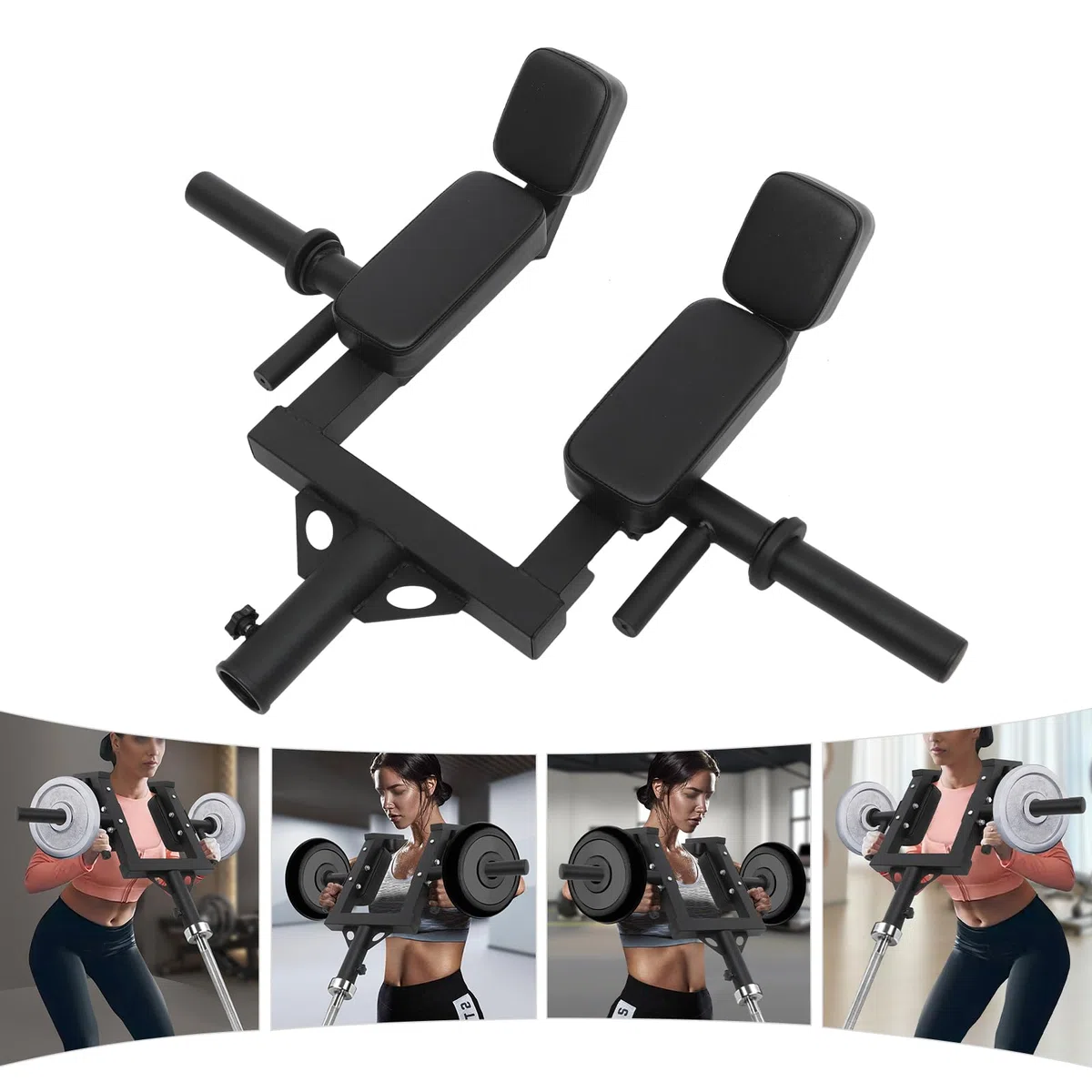 Viking Press - Maniglia per bilanciere olimpico da 5,1 cm, accessori per l'allenamento Core Strength, pressa a spalla per dispositivi di fissaggio per spalle, schiena, gambe