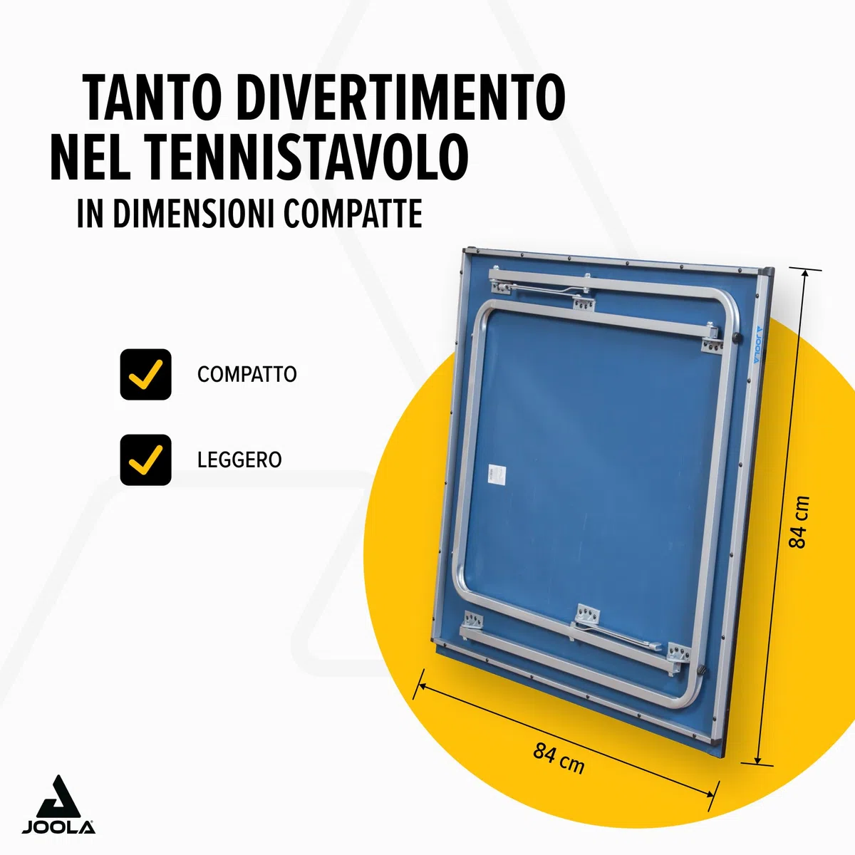 Joola 19110 - Tavolo da ping-pong, misura media, Dimensioni 168 x 84 x 76 cm, colore: Blu