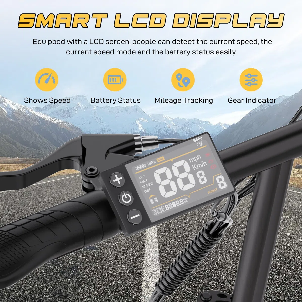 EVERCROSS Bicicletta Elettrica per Adulti, 250W Bici da Montagna,16"/20" Pneumatici Grassi E-Bike, Fino a 25KM/H, 36V/48V Batteria Rimovibile E-Bici,Sistema a Doppio Disco