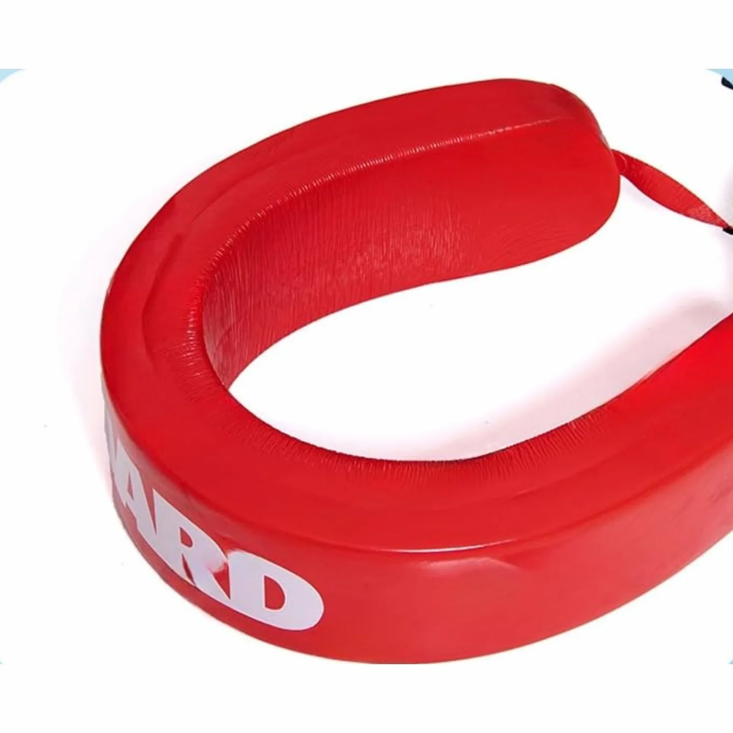 Tubo di salvataggio professionale per bagnini, rosso con testo di protezione bianca, galleggiante di sicurezza per piscine e salvataggio in spiaggia