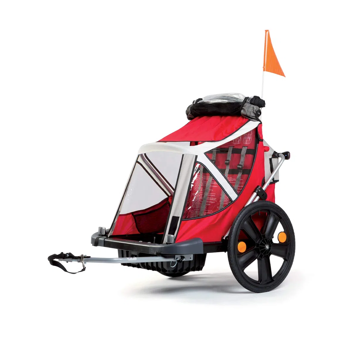 B-Travel - Rimorchio per Bambini, da Agganciare alla Bici - per Bambini di Peso Massimo 16 kg e Altezza Massima 1,10 m - Attacco alla Bici