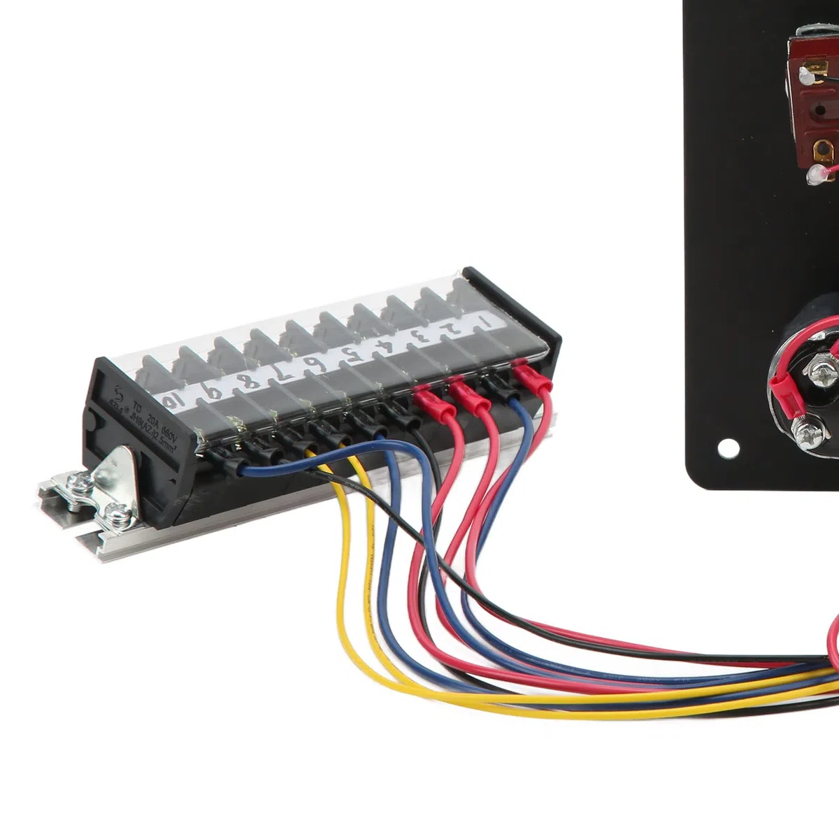 Tbest Dallifunzione del Cruscotto della Barca Multifunzione 4000 Giri/Min Retroilluminata RV con Funzione di Allarme per Yacht Marino Realizzato in Vetro Temperato in Acciaio (12V)