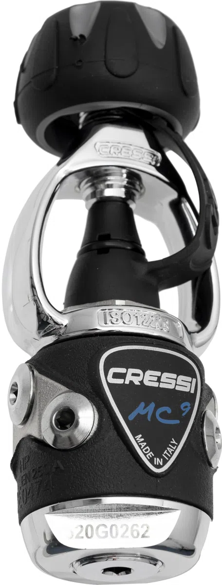 Cressi MC9/XS Compact Regulator - Erogatore per Immersioni, Disponibile in Versione INT o DIN, Adulto Unisex