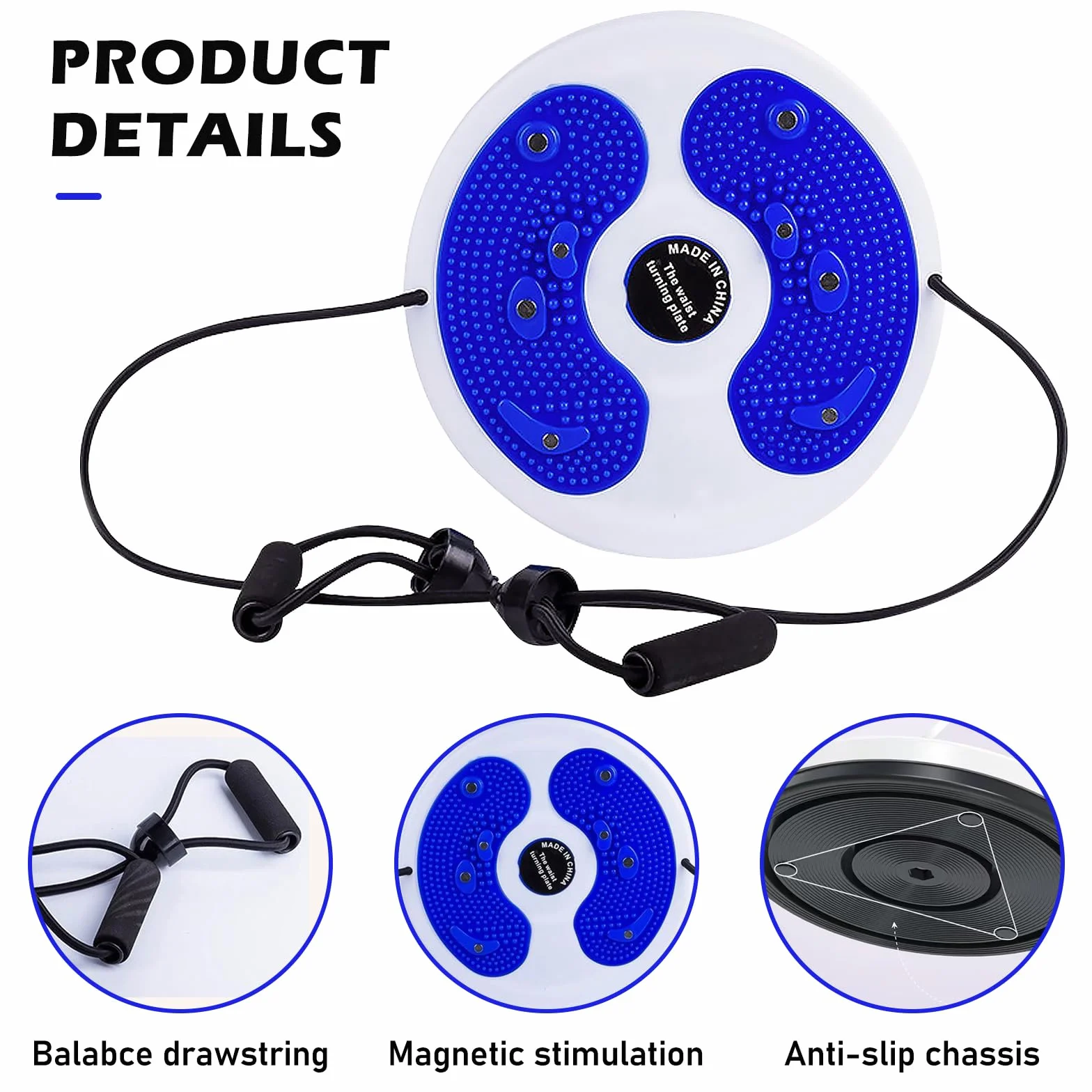 Nizirioo Twist Board Twist Waist, Piastra Per Torsione Della Vita, Twist Waist Disc Board Con Coulisse, Per Fitness E Movimento Dell'Anca E Della Vita Twist Waist Per Il Fitness E L'Allenamento
