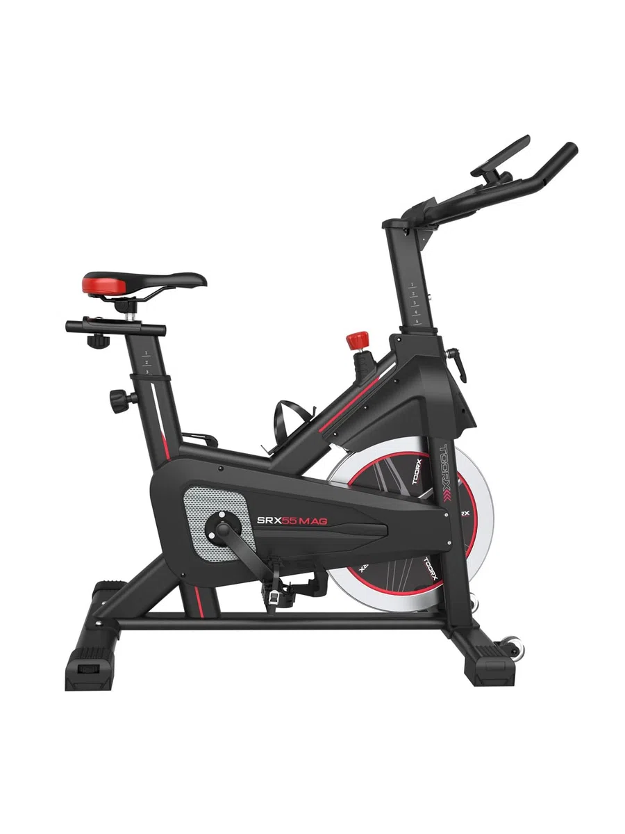 Toorx SRX-55MAG [Indoor Cycle Spinning Bike Magnetica Volano 20kg Spin Bike Fitness] Cyclette Spinning con Resistenza Magnetica Computer LCD Cardio Sella Manubrio Regolabili Home Gym Palestra