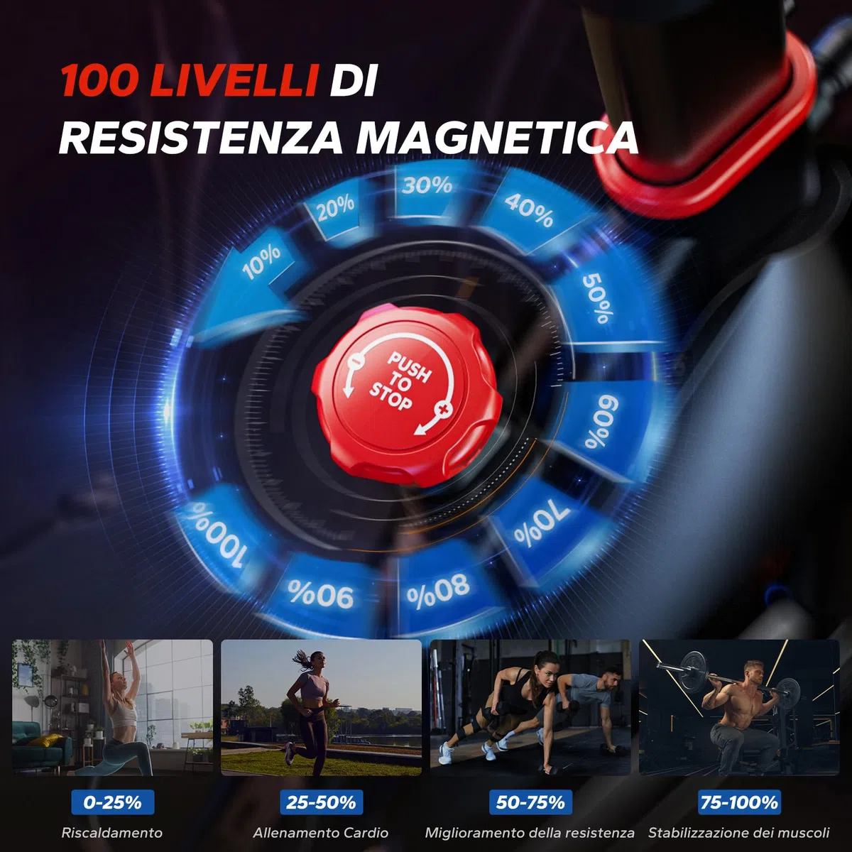 MERACH Cyclette da Casa con Resistenza Magnetica, Bicicletta da Appartamento Silenziosa con Sella Confortevole Migliorata, Schermo LCD, Supporto Tablet, App Esclusiva, Ideale per Training Aerobico