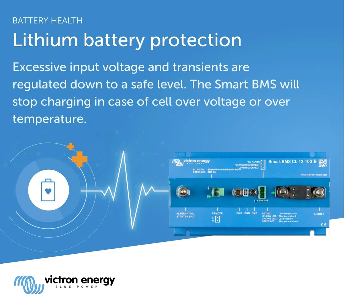 Victron Energy Sistema di Gestione Batteria, Smart BMS CL 12-100