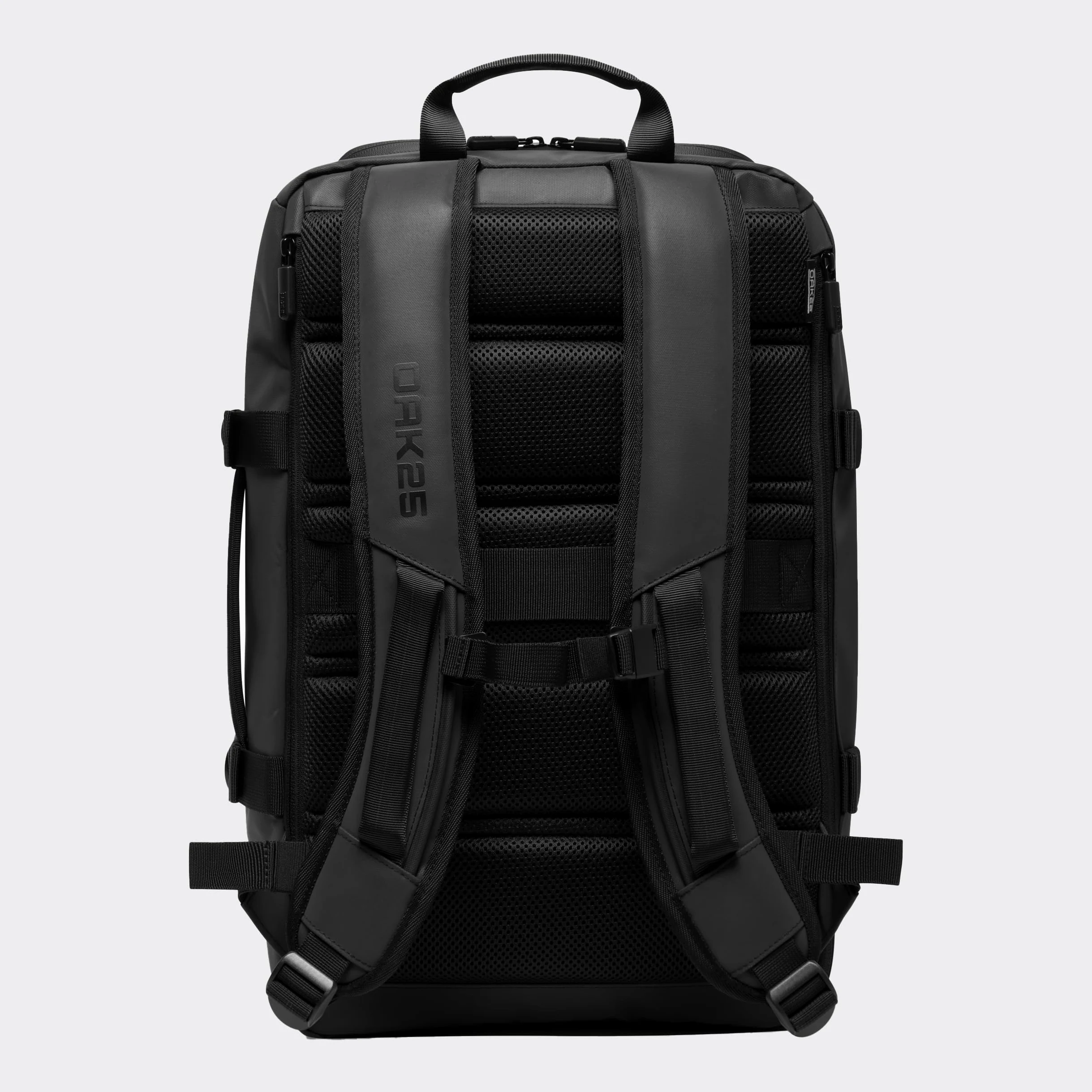 OAK25 Zaino Grande da Uomo & Donna Nero - Luminite Daybag - Zaino Riflettente per Bicicletta e Lavoro - Con Scomparto per Laptop - Idrorepellente