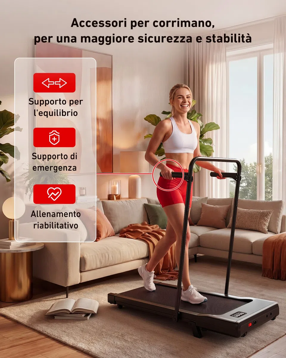 Superun Raceable Tapis Roulant Salvapazio Elettrico Adatto per Indossabili High-tech, Walking Pad con APP Controllo, 136/159KG Tapirulan con Corsi di Allenamento e Corse Multi-Runner