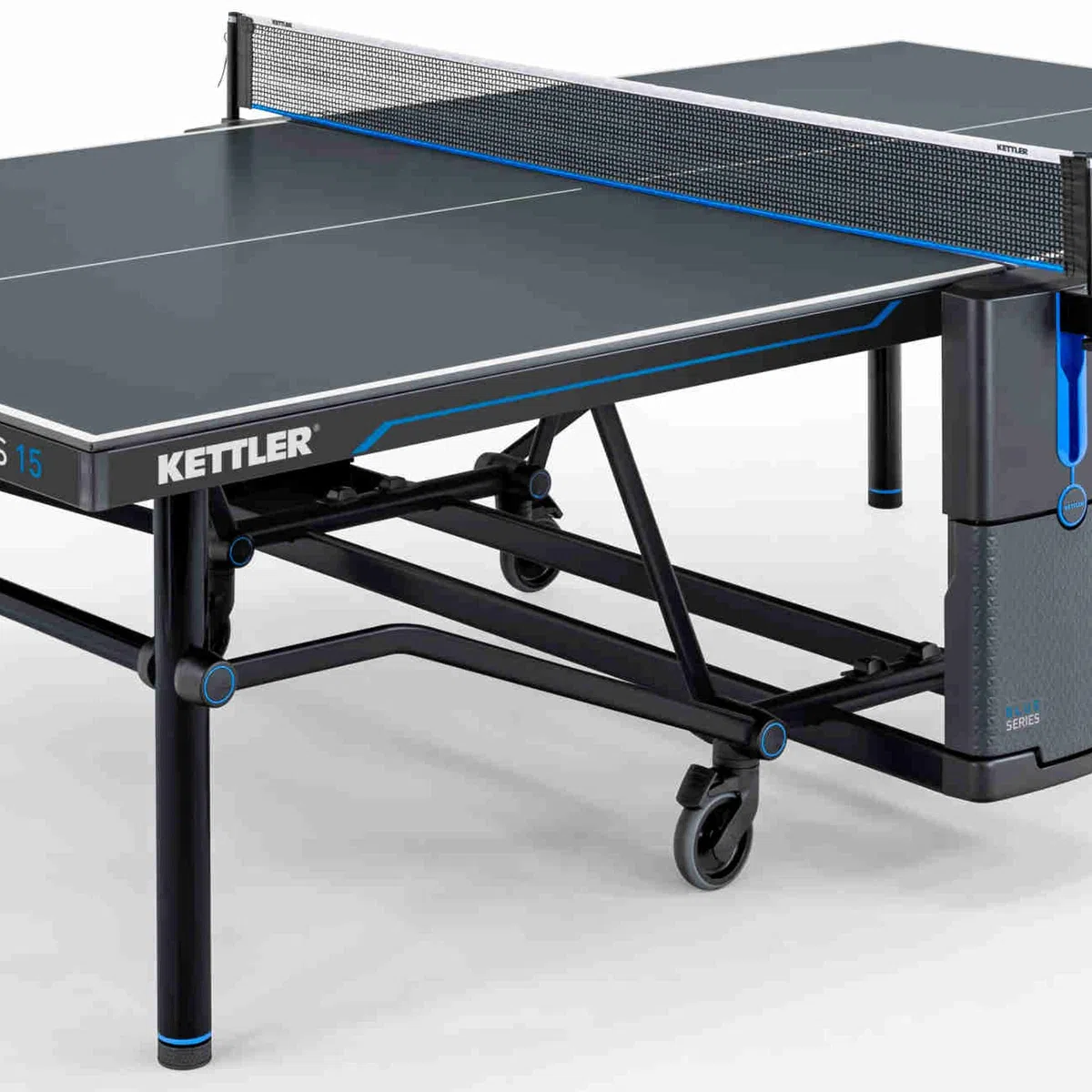 Tavolo da ping pong outdoor KETTLER K15 | Made in Germany (certificato TÜV) | Resistente alle intemperie | Pieghevole e facile da riporre | Piano in resina melamminica da 10 mm | Pre-assemblato