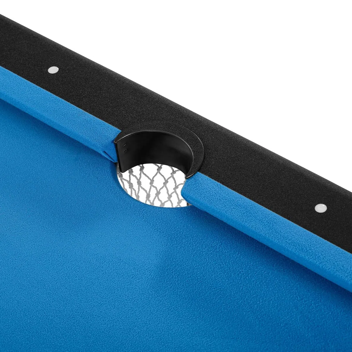 Buckshot - Tavolo da biliardo Atlanta, pieghevole, 193 x 109 x 81 cm, con accessori, biliardo da 1,8 metri, con gambe pieghevoli in metallo, blu/nero
