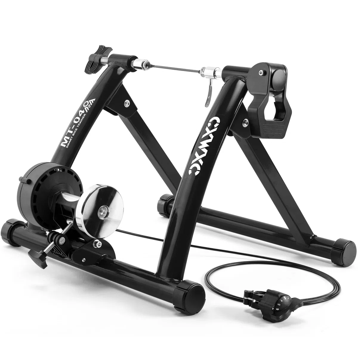 CXWXC Allenatore a rulli per bicicletta, pieghevole, in acciaio, con sgancio rapido, per bicicletta da 26 – 29 pollici, per allenamento in bicicletta, a casa, per interni