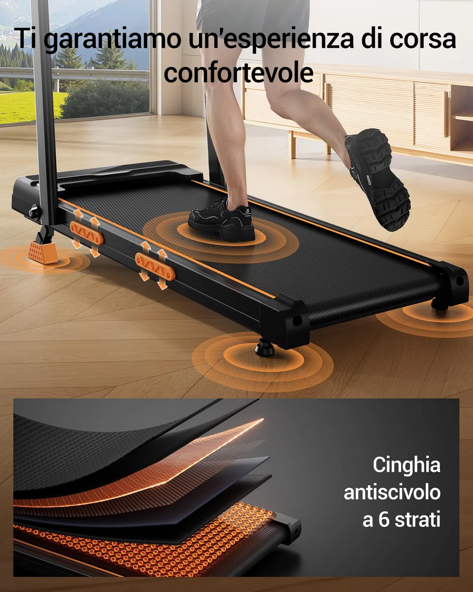 LONTEK Tapis Roulant Salvaspazio Elettrico con Inclinazione 16%, 10KM/H Tapis Roulant Elettrico Pieghevole, Schermo LED, Telecomando, 3.0 CV Mini Walking Pad, Tapirulan da Casa, Carico Massima 136KG