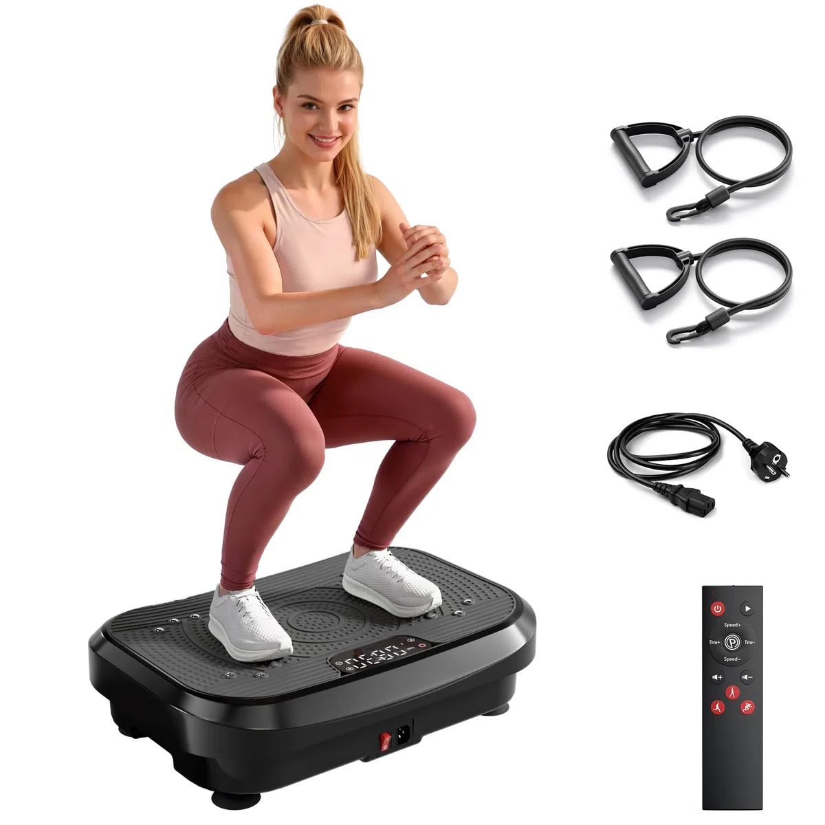 MOMODA 2026 Plateforma di Vibrazione Macchina per Esercizi, 120 livelli di velocità regolabili, Vibratore per il corpo intero per perdita di peso & bruciazione di grasso, Unisex