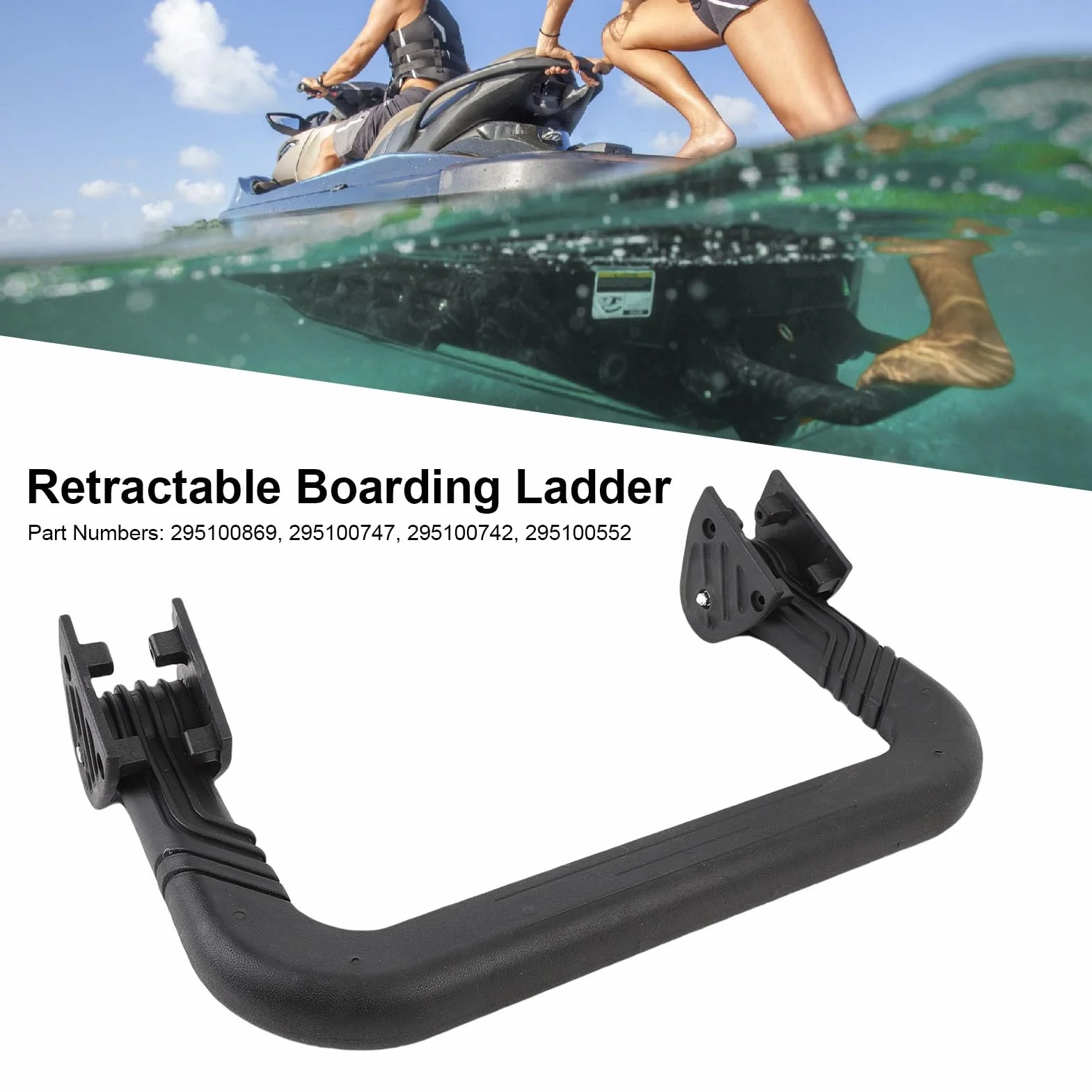 Asixxsix Gradino per scaletta di imbarco, gradino per imbarcazioni reimbarcare a molla OEM 295100869, 295100747, SeaDoo GTR GTR X GTS RXP X RXT X Wake PRO 2018 e successivi